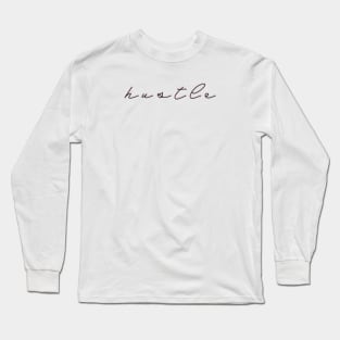 Hustle - Pink & Black Long Sleeve T-Shirt